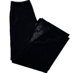 White House Black Market Side Slit Satin Trim Trouser pants Size 8R